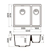 Кухонная мойка Omoikiri Kata 55-2-U-PA Artgranit/пастила 4993386 Кухонная мойка Omoikiri Kata 55-2-U-PA Artgranit/пастила 4993386