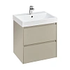 Тумба под раковину Roca Ona 600 бежево-серый матовый 2 ящика A857613510