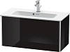 Тумба под раковину Duravit XSquare XS406604040 подвесная 81 см черный глянцевый