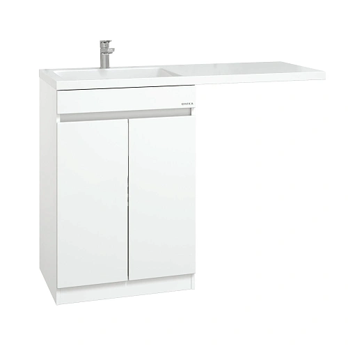 Тумба под раковину Onika Милтон Нова 48 см 104802 напольная под стиральную машину, белая (дляМарсал 110) Тумба под раковину Onika Милтон Нова 48 см 104802 напольная под стиральную машину, белая (дляМарсал 110)