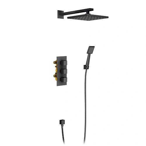 Душевая система Timo Tetra-thermo SX-0179/03SM встраиваемая с термостатом черный Душевая система Timo Tetra-thermo SX-0179/03SM встраиваемая с термостатом черный