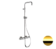 Душевая система Remer Elegance EQ32ASSDDO термостатическая, золото глянцевое Душевая система Remer Elegance EQ32ASSDDO термостатическая, золото глянцевое