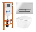 Комплект унитаза BelBagno с сиденьем UNO BB3105CHR/SC инсталляцией BB002-80 и клавишей смыва BB005-PR-CH Комплект унитаза BelBagno с сиденьем UNO BB3105CHR/SC инсталляцией BB002-80 и клавишей смыва BB005-PR-CH