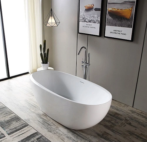 Ванна отдельностоящая ABBER AB9285 170x80 универсальная, белая акриловая Ванна отдельностоящая ABBER AB9285 170x80 универсальная, белая акриловая