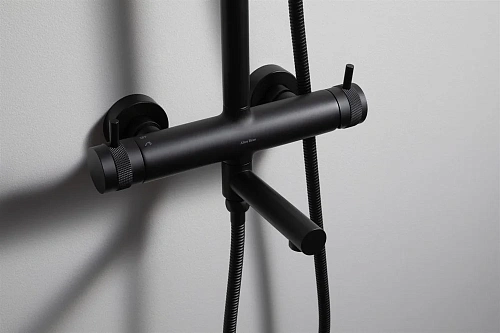 Душевая система Allen Brau Priority 5.31A10-31 черный матовый Душевая система Allen Brau Priority 5.31A10-31 черный матовый