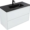 Тумба под раковину Aquanet Милан 100 белый глянец 00336370 подвесная Тумба под раковину Aquanet Милан 100 белый глянец 00336370 подвесная