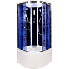 Картинка анонса товара «душевая кабина deto bм4510 led с гм. black (bm4510led+gmblack)»