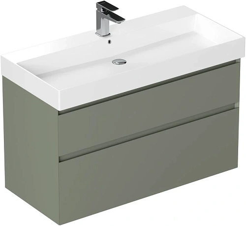 Тумба под раковину Allen Brau Infinity 100 1.210027.CGM олива матовый Тумба под раковину Allen Brau Infinity 100 1.210027.CGM олива матовый
