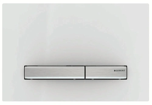 Клавиша смыва Geberit 115.788.11.2 Sigma50 белый/нержавеющая сталь Клавиша смыва Geberit 115.788.11.2 Sigma50 белый/нержавеющая сталь