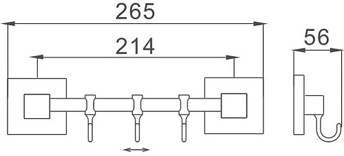 Крючок Haiba HB8615-3 Крючок Haiba HB8615-3