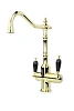Смеситель для кухни Boheme TRADIZIONALE ORO с черной керамикой 112-BLC золото Смеситель для кухни Boheme TRADIZIONALE ORO с черной керамикой 112-BLC золото