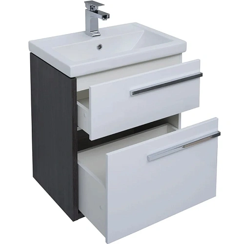 Комплект мебели Aquanet Фостер 60 эвкалипт мистери/белый 00209032 Комплект мебели Aquanet Фостер 60 эвкалипт мистери/белый 00209032