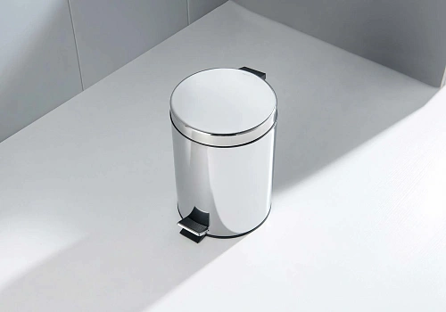 Ведро для мусора Aquatek AQ4991CR хром полированный Ведро для мусора Aquatek AQ4991CR хром полированный