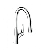 Картинка анонса товара «смеситель для кухни hansgrohe 160, с вытяжным душем, 2jet 72815000, хром»