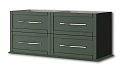 Тумба под раковину CEZARES TIFFANY с 4-мя выдвижными ящиками 55332 Verde opaco, 120x46x55 Тумба под раковину CEZARES TIFFANY с 4-мя выдвижными ящиками 55332 Verde opaco, 120x46x55