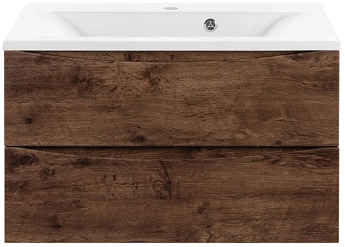 Тумба под раковину Vincea Mia 800 подвесная, 2 выкатных ящика soft close, R.Wood VMC-2MA800RW Тумба под раковину Vincea Mia 800 подвесная, 2 выкатных ящика soft close, R.Wood VMC-2MA800RW