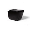 Унитаз подвесной CHARUS BLACK ALVA RIMLESS EWC700-114B с сиденьем микролифт