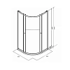 Душевой уголок Parly ZF81B с поддоном 80х80х193 Душевой уголок Parly ZF81B с поддоном 80х80х193