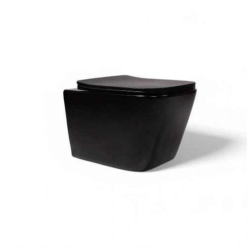 Унитаз подвесной CHARUS BLACK ALVA RIMLESS EWC700-114B с сиденьем микролифт Унитаз подвесной CHARUS BLACK ALVA RIMLESS EWC700-114B с сиденьем микролифт