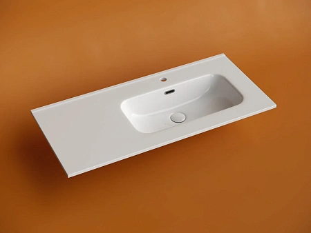 Раковина Ceramica Nova Element CN7003R мебельная чаша справа с отверстием под смеситель 1010x465x180 мм белый Раковина Ceramica Nova Element CN7003R мебельная чаша справа с отверстием под смеситель 1010x465x180 мм белый