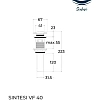 Донный клапан Sintesi SIN-VF-40GM серый матовый, без переливного отверстия Донный клапан Sintesi SIN-VF-40GM серый матовый, без переливного отверстия