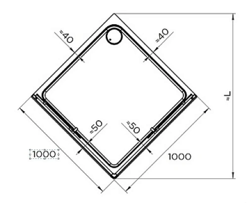 Душевой поддон Radomir Берген SQ 100х100 1-11-6-0-0-348 квадратный с каркасом и сифоном черный Душевой поддон Radomir Берген SQ 100х100 1-11-6-0-0-348 квадратный с каркасом и сифоном черный
