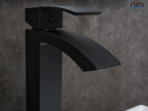 Смеситель для раковины Gid Victoria L120-BM-D L120BMD черный матовый Смеситель для раковины Gid Victoria L120-BM-D L120BMD черный матовый