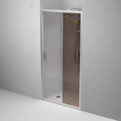 Душевая дверь AM.PM Gem W90G-100-1-195MBr 100х195, стекло бронзовое, профиль хром матовый Душевая дверь AM.PM Gem W90G-100-1-195MBr 100х195, стекло бронзовое, профиль хром матовый