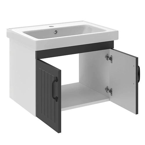 Комплект мебели DIWO Сочи 60 подвесная, антрацит 579275 Комплект мебели DIWO Сочи 60 подвесная, антрацит 579275