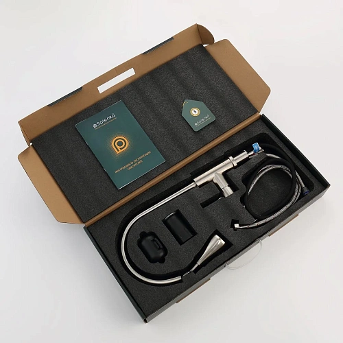 Смеситель для кухни Splenka S203.49.05 с выдвижным изливом, сатин Смеситель для кухни Splenka S203.49.05 с выдвижным изливом, сатин