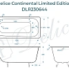 Ванна чугунная Delice Continental Limited Edition 165х70 DLR230644 Ванна чугунная Delice Continental Limited Edition 165х70 DLR230644