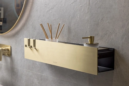 Полка Boheme настенная 60см Matt Gold/Матовое золото 10966-MG Полка Boheme настенная 60см Matt Gold/Матовое золото 10966-MG