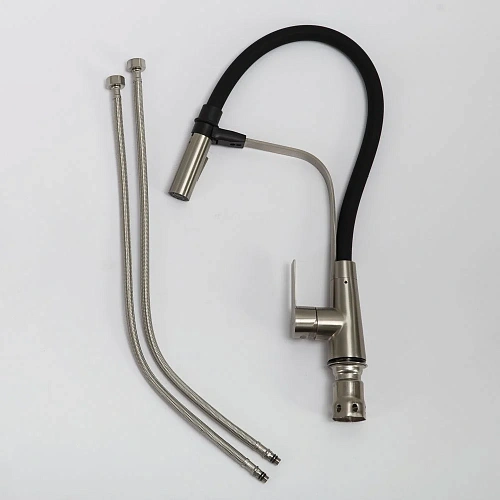 Смеситель для кухни BelBagno NOVA BB-LAM36-IN сатин Смеситель для кухни BelBagno NOVA BB-LAM36-IN сатин