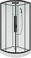 Душевая кабина Parly AMI 900x900 профиль черный, стекло прозрачное Душевая кабина Parly AMI 900x900 профиль черный, стекло прозрачное