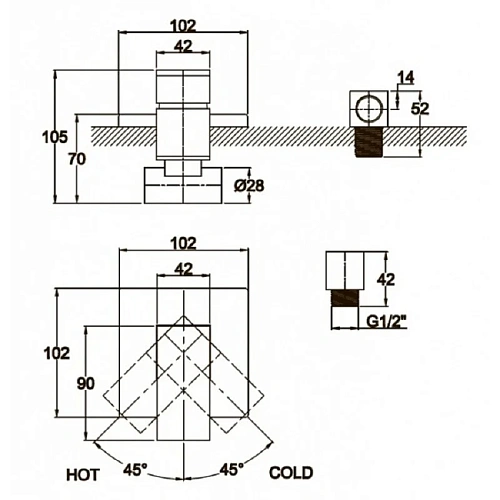 Смеситель для душа Kaiser Sonat 34177-4 Смеситель для душа Kaiser Sonat 34177-4