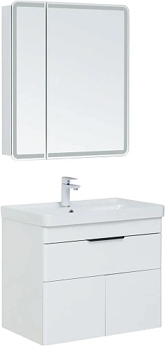 Тумба под раковину Aquanet Ирис new 710 белый глянец (1 ящик, 2 дверцы) 00310149 Тумба под раковину Aquanet Ирис new 710 белый глянец (1 ящик, 2 дверцы) 00310149