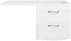 Тумба под раковину Style Line Жасмин 2 60 (2 ящ.), Космос 120, Люкс белая, PLUS ЛС-00000577