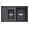 Кухонная мойка Aquaton Делия 87 1A716232DE210 из литого мрамора, графит Кухонная мойка Aquaton Делия 87 1A716232DE210 из литого мрамора, графит