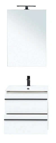 Комплект мебели Aquanet Lino 60 белый матовый 00271951 Комплект мебели Aquanet Lino 60 белый матовый 00271951