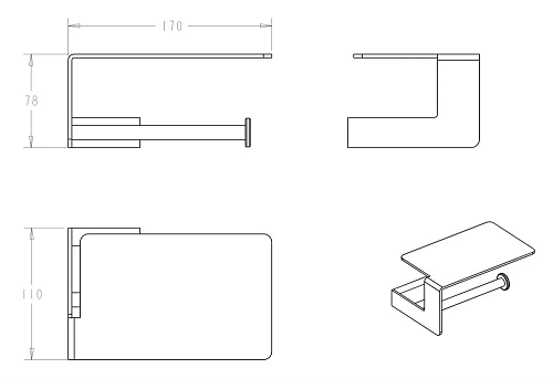 Держатель туалетной бумаги Boheme Q 10941-NB никель Держатель туалетной бумаги Boheme Q 10941-NB никель