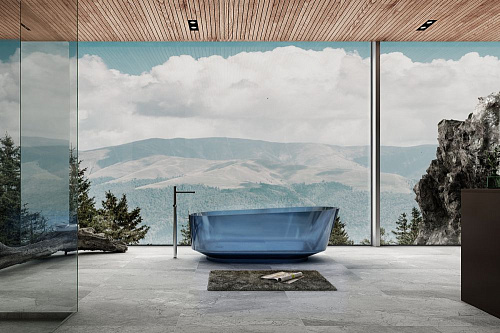 Ванна отдельностоящая ABBER AT9706Saphir 170x80 универсальная, синяя полиэфирная смола Ванна отдельностоящая ABBER AT9706Saphir 170x80 универсальная, синяя полиэфирная смола