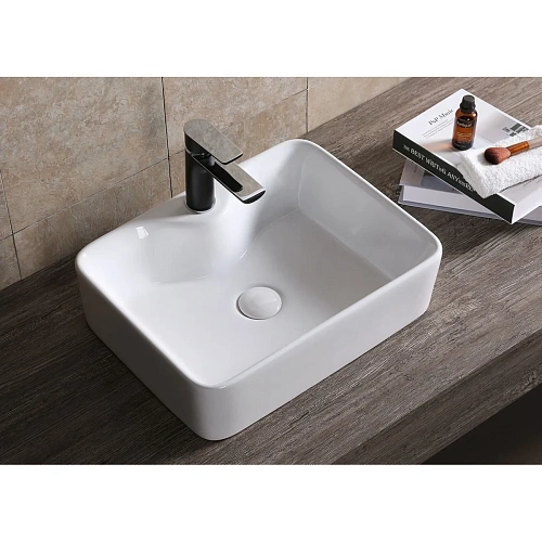 Раковина Ceruttispa CR7051 480х370х130 накладная, белая, прямоугольная Раковина Ceruttispa CR7051 480х370х130 накладная, белая, прямоугольная