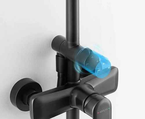 Душевая система ARROW AG3311BC черный Душевая система ARROW AG3311BC черный