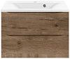 Тумба под раковину Vincea Mia 650 подвесная, 2 выкатных ящика soft close, V.Oak VMC-2MA650VO