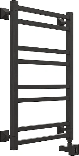 Полотенцесушитель электрический EWRIKA Кассандра Pg 80x50 R, черный матовый 510355 Полотенцесушитель электрический EWRIKA Кассандра Pg 80x50 R, черный матовый 510355