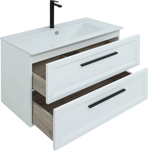 Тумба с раковиной STWORKI Эстерсунд 90 белая матовая 440894 Тумба с раковиной STWORKI Эстерсунд 90 белая матовая 440894