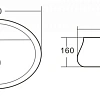 Раковина BelBagno BB1399 57 см накладная Раковина BelBagno BB1399 57 см накладная