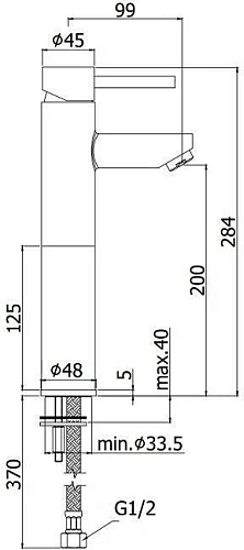 Смеситель для раковины Paffoni Stick SK071HCR105 SK071HCR120 Смеситель для раковины Paffoni Stick SK071HCR105 SK071HCR120