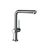 Картинка анонса товара «смеситель для кухни hansgrohe 270, с вытяжным изливом, 1jet 72808000, хром»
