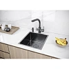 Кухонная мойка Paulmark NEXT 38 UNI, PM213844-GM, вороненая сталь,380х440мм 1,2мм Кухонная мойка Paulmark NEXT 38 UNI, PM213844-GM, вороненая сталь,380х440мм 1,2мм